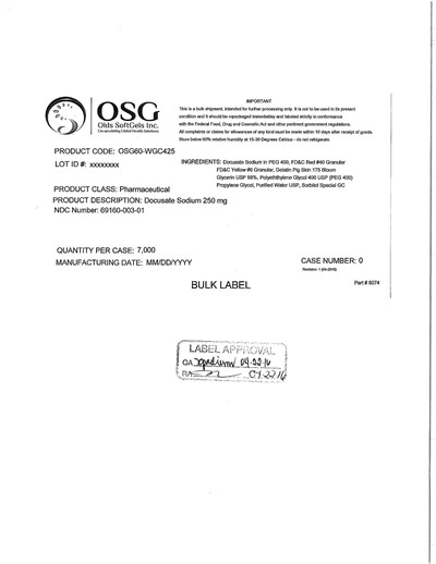 Label (Osg Dss 250 Label)